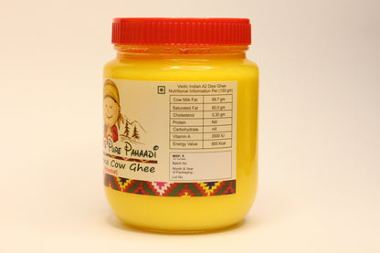 Vedic A2 Bilona Desi Cow Ghee 500 ml Glass Jar